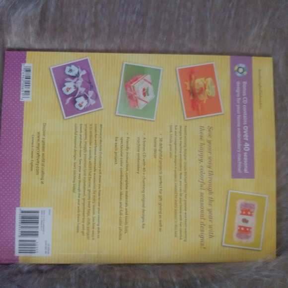 NEW whimsical machine embroidery book w CD - Picture 7 of 7
